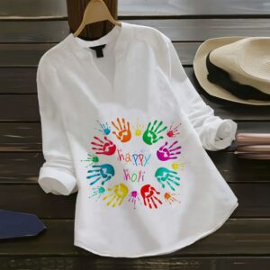 Digital Printed T-Shirt Holi Special New Design